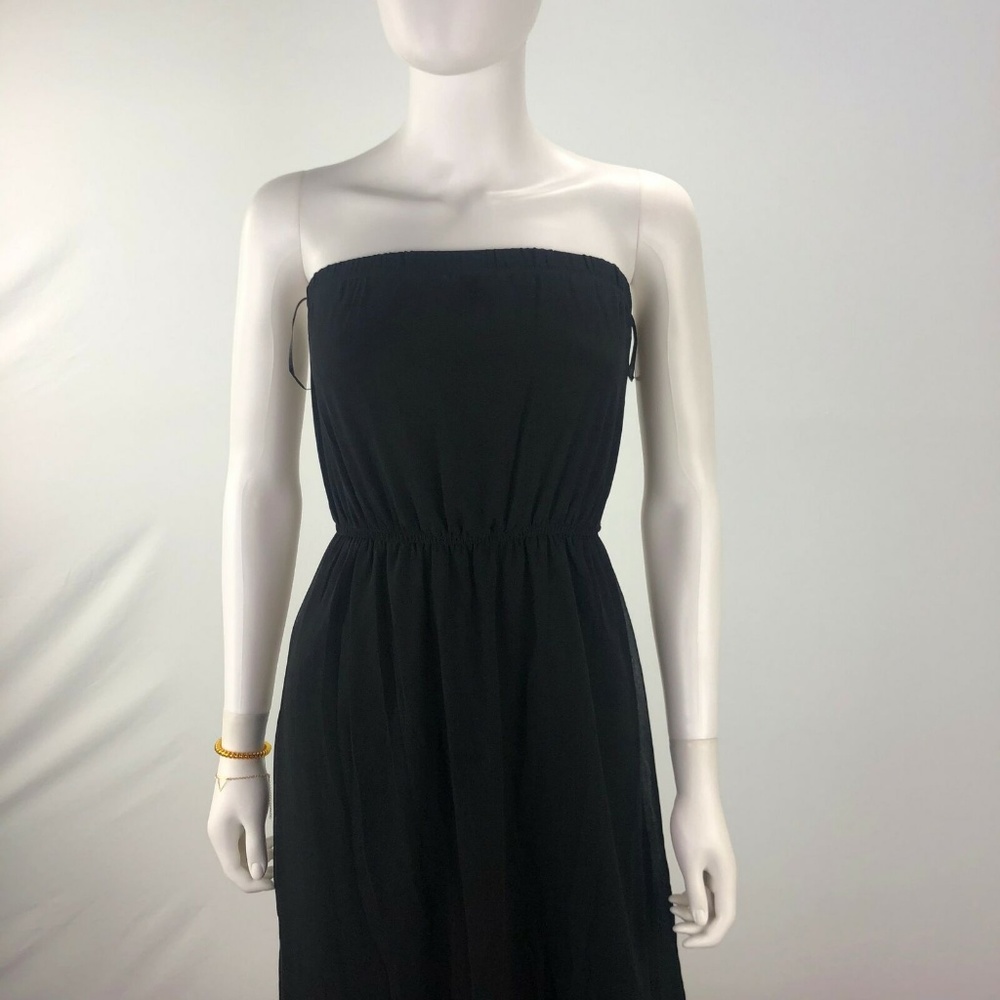 Forever 21 Medium Black Tube Long Dress - Picture 4 of 8